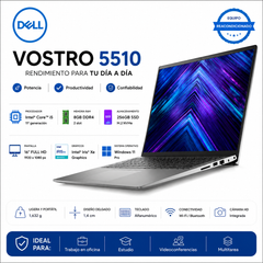 Dell Vostro 5510 Core i5-11300H 8GB RAM 256GB SSD Pantalla 16'' (Reacondicionado)
