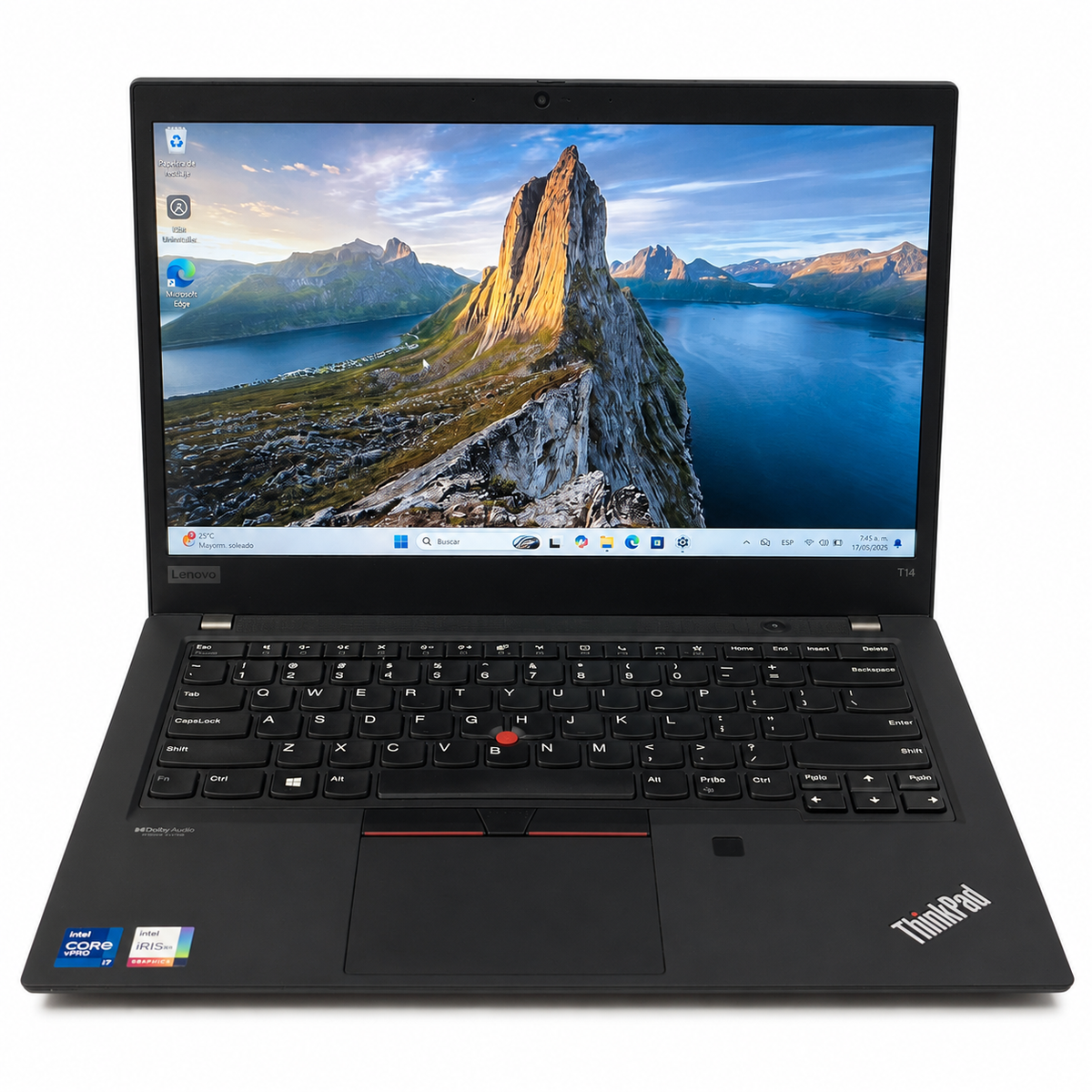Lenovo ThinkPad T14 Core i7-1185G7 8GB RAM 512GB SSD (Reacondicionado)
