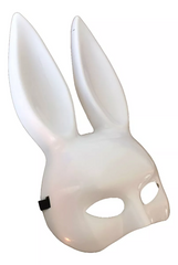 Antifaz Halloween Accesorio Disfraz Conejo Blanco Unisex Fiestas Temáticas