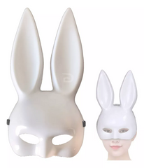 Antifaz Halloween Accesorio Disfraz Conejo Blanco Unisex Fiestas Temáticas